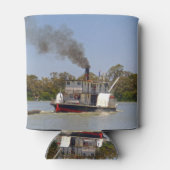 Paddle Steamer Chugging Down River Murray Blikjeskoeler (Achterkant)