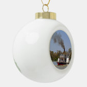 Paddle Steamer Cruising River Murray Keramische Bal Ornament (Links)