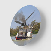 Paddle Steamer Cruising River Murray Ronde Klok (Hoek)