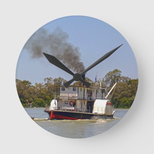 Paddle Steamer Cruising River Murray Ronde Klok (Voorkant)