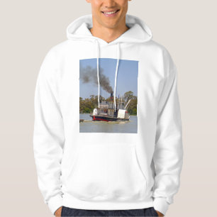 Paddle Steamer, die door de rivier kruist, Hoodie