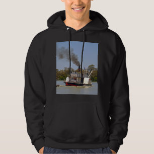 Paddle Steamer, die door de rivier kruist, Hoodie