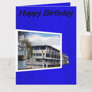 Paddle Steamer Jumbo Birthday Kaart