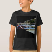 Paddle Steamer op de rivier, T-shirt (Voorkant)