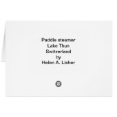 Paddle steamer op Lake Thun (Achterkant Horizontaal)