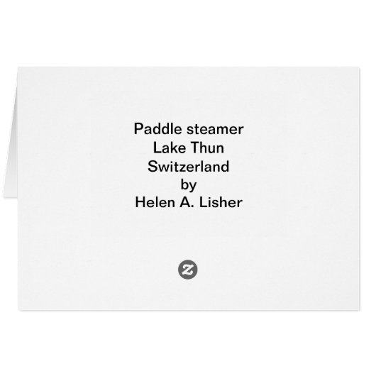 Paddle steamer op Lake Thun (Achterkant Horizontaal)