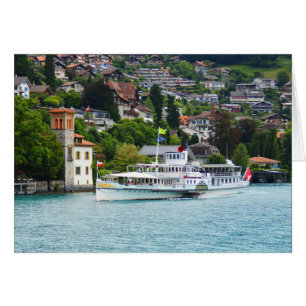 Paddle steamer op Lake Thun