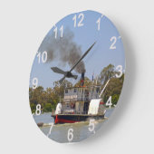 Paddle Steamer River Murray, Wall Clock Grote Klok (Hoek)