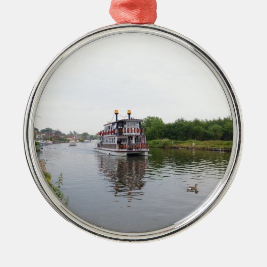 Paddle Steamer Southern Comfort Metalen Ornament (Voorkant)