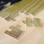 Paddle stoomboot op rivier aquarel, legpuzzel (Zijkant)