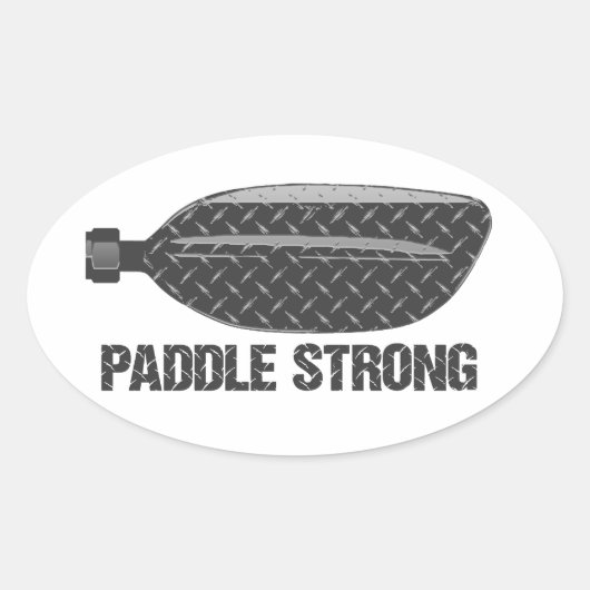 Paddle Strong Ovale Sticker (Voorkant)
