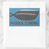 Paddle Strong Rechthoekige Sticker (Tas)