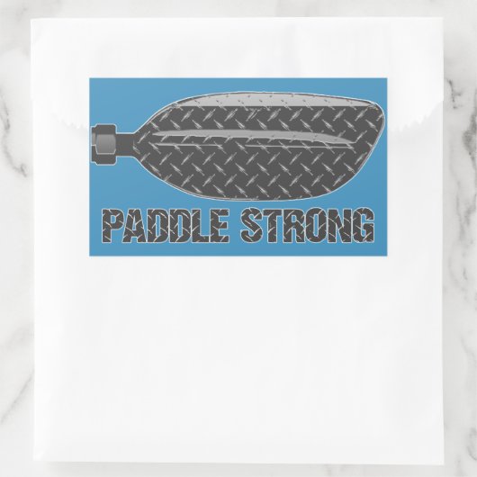 Paddle Strong Rechthoekige Sticker (Tas)