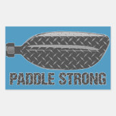 Paddle Strong Rechthoekige Sticker (Voorkant)
