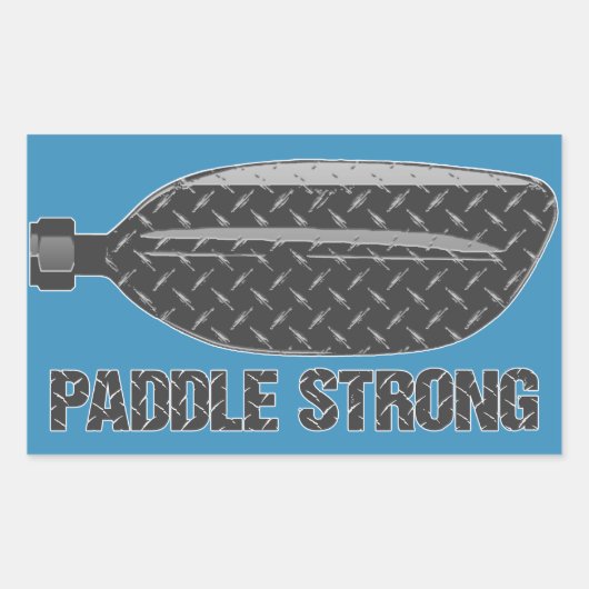 Paddle Strong Rechthoekige Sticker (Voorkant)