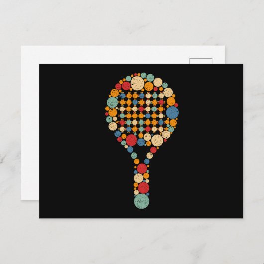 Paddle Tennis Briefkaart (Voorkant / Achterkant)