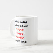 paddle tennis player , geweldige Mok (Voorkant links)