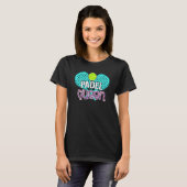 Paddle Tennis Queen Princess Backhand Racket T-shirt (Voorkant volledig)