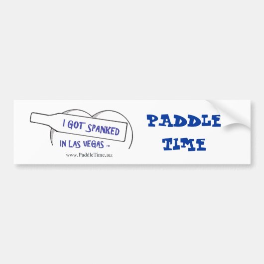 PADDLE TIJD BUMPERSTICKER (Voorkant)