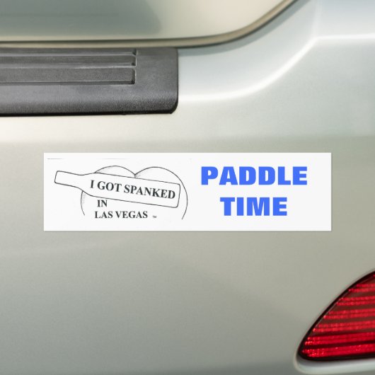 PADDLE TIJD BUMPERSTICKER (Op auto)