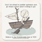 Paddle upstream kartonnen onderzetters (Voorkant)