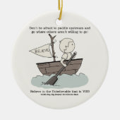 Paddle upstream keramisch ornament (Voorkant)