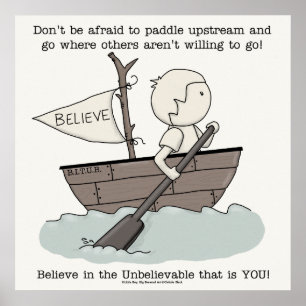 Paddle upstream poster