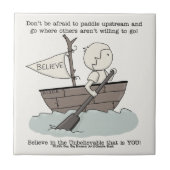 Paddle upstream tegeltje (Voorkant)