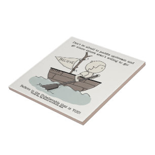 Paddle upstream tegeltje