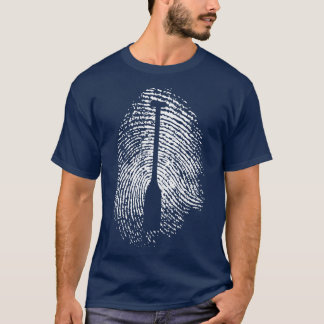 Paddle Vingerafdruk Paddling Watersports Passion T-shirt