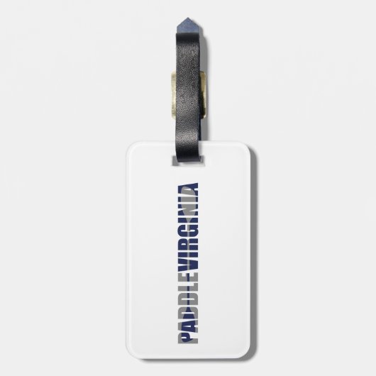 Paddle Virginia Kayaking Bagagelabel (Achterkant verticaal)