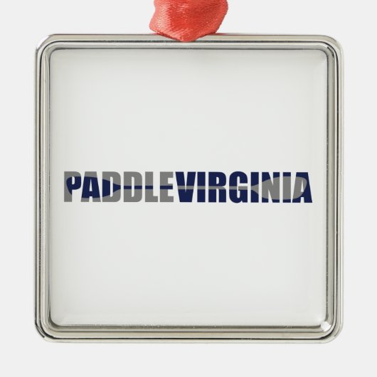 Paddle Virginia Kayaking Metalen Ornament (Voorkant)