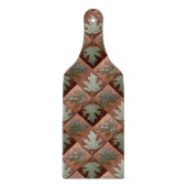 Paddle vormige esdoorn laat glazen snijplank (Voorkant)