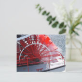Paddle Wheel Briefkaart (Staand voorkant)