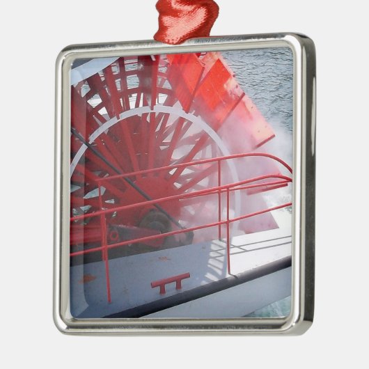 Paddle Wheel Metalen Ornament (Links)