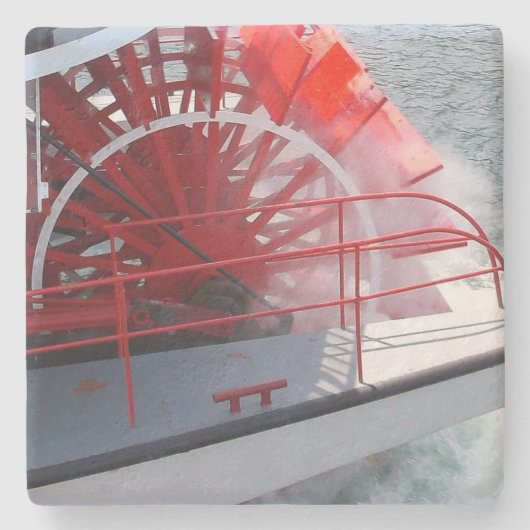 Paddle Wheel Stenen Onderzetter (Voorkant)