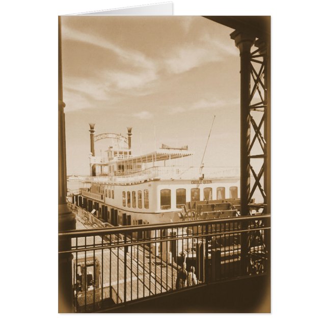 Paddle Wheeler op de rivier (Voorkant)