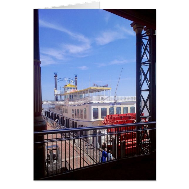 Paddle Wheeler op de rivier (Voorkant)