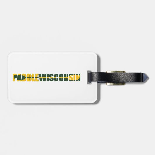 Paddle Wisconsin Kayaking Bagagelabel (Achterkant horizontaal)