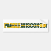 Paddle Wisconsin Kayaking Bumpersticker (Voorkant)