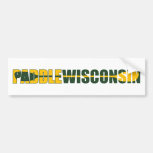 Paddle Wisconsin Kayaking Bumpersticker