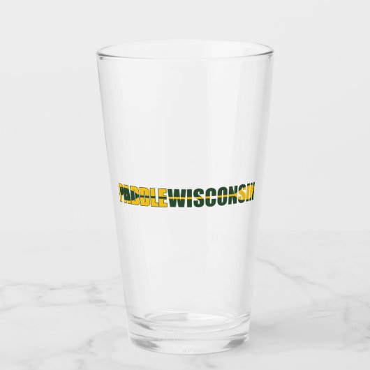 Paddle Wisconsin Kayaking Glas (Voorkant)
