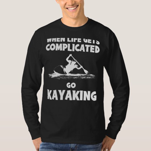 Paddle with Laughter: Wanneer het leven ingewikkel T-shirt (Voorkant)