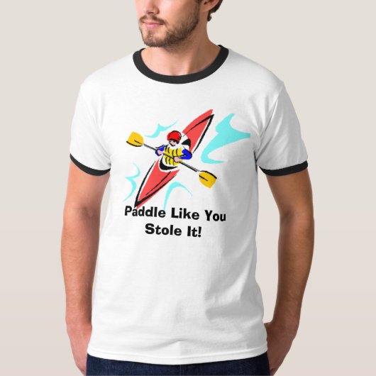 Paddle zoals jij het tegenhoudt! t-shirt (Voorkant)