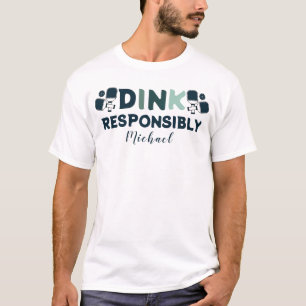 Paddleball Dink Verantwoord Mannen T-shirt
