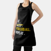 Paddleball - Eat Sleep Pickleball Herhalen Schort (Insitu)
