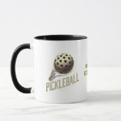 Paddleball T-shirt Sport Lover Pickleball Speler Mok (Links)