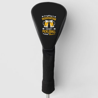 Paddleball Tennis - Badminton Pickleball en Bier Golfheadcover