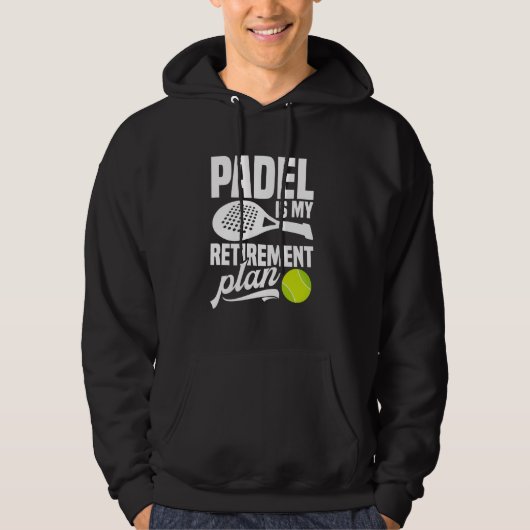 Paddleball Toernooi Fan Retirement Lover Game Pa Hoodie (Voorkant)