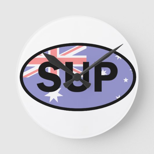 Paddleboard Australië-vlag opschonen Ronde Klok (Voorkant)